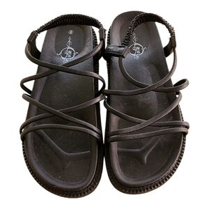 Elegant Black Strappy Sandals